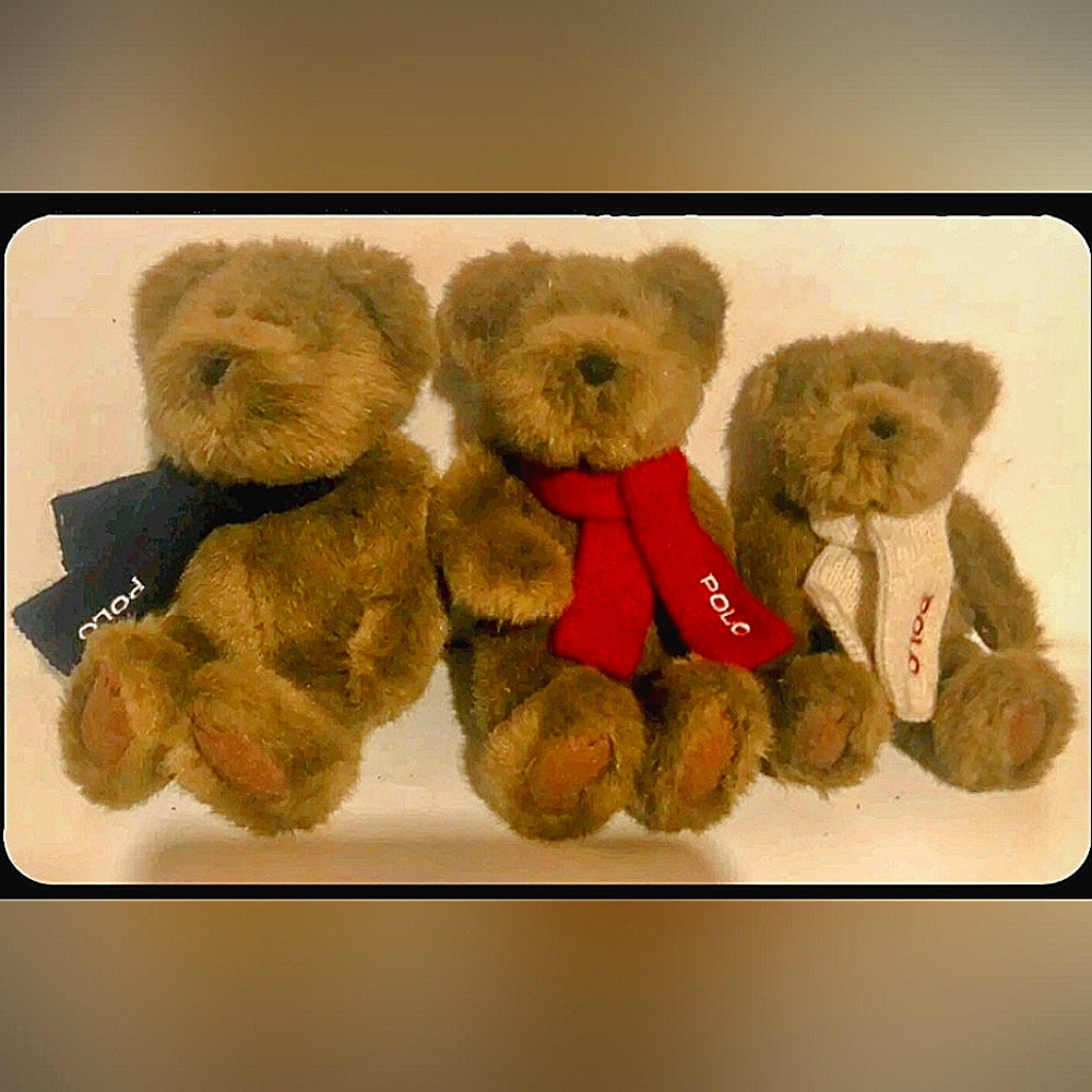 Ralph Lauren Bear Set of 3 Bears That Care